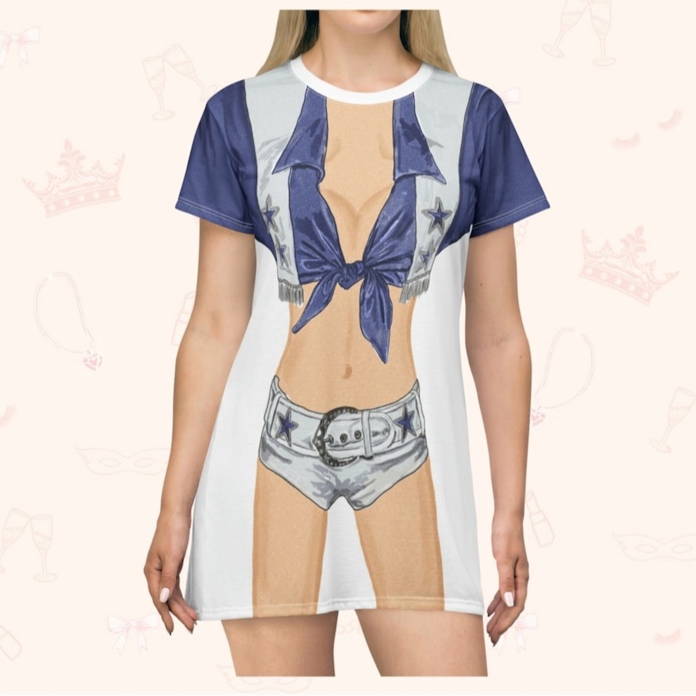 NFL Dallas Cheer Costume T-Shirt Dress